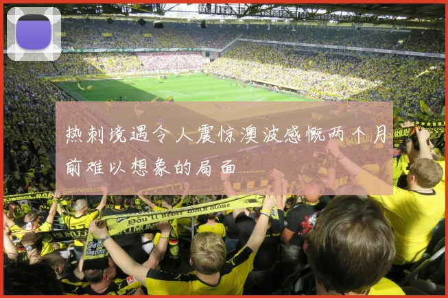 热刺境遇令人震惊澳波感慨两个月前难以想象的局面